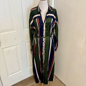 Ark & Co Satin Button Down Dress I4